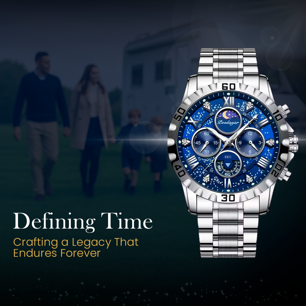 Premium Chronograph Watch with Metal Strap