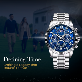 Premium Chronograph Watch with Metal Strap