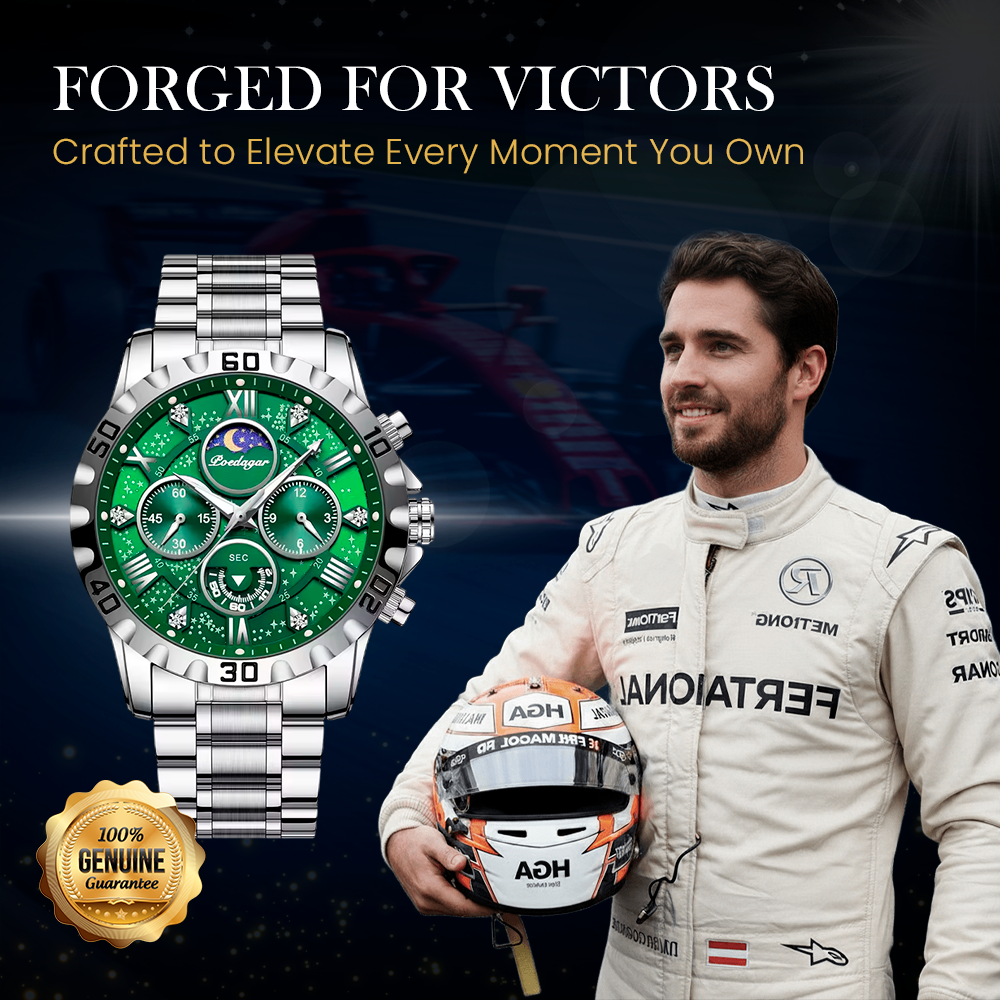 Premium Chronograph Watch with Metal Strap