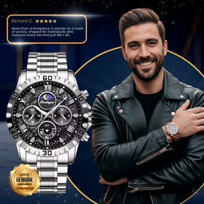 Premium Chronograph Watch with Metal Strap