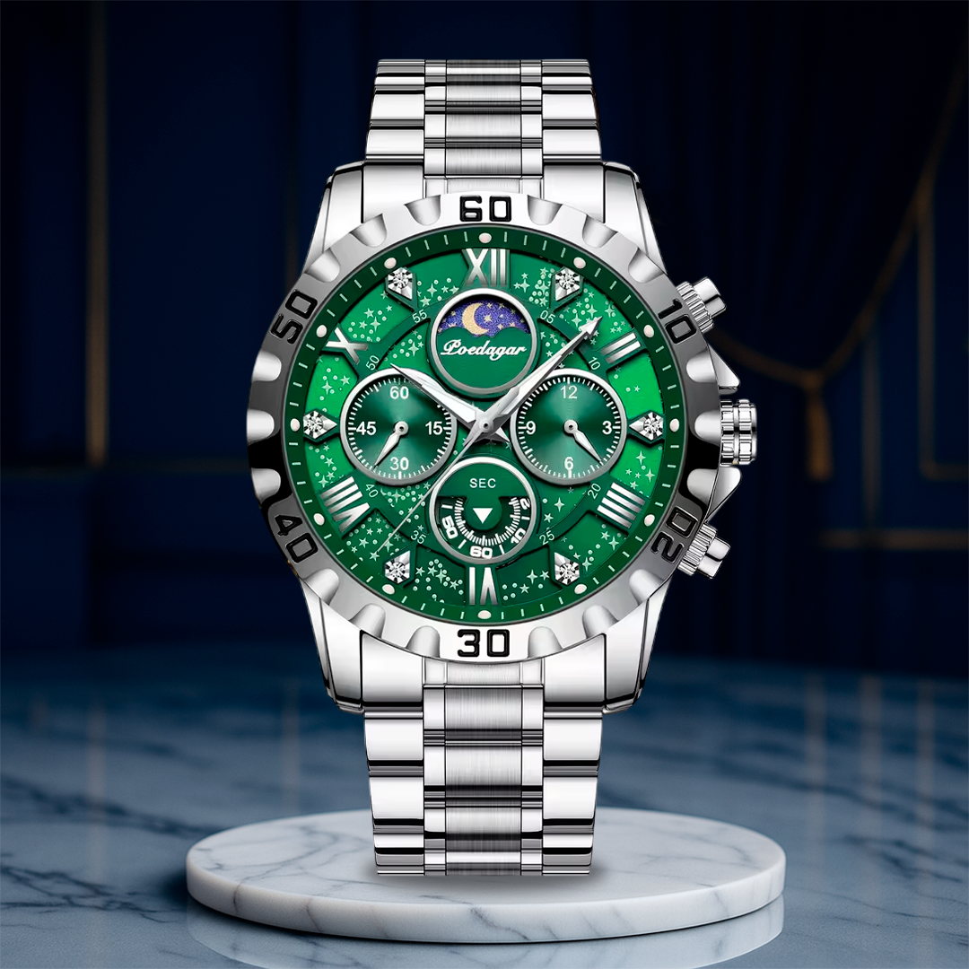 Premium Chronograph Watch with Metal Strap