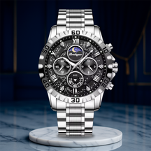 Premium Chronograph Watch with Metal Strap