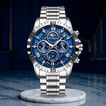 Premium Chronograph Watch with Metal Strap