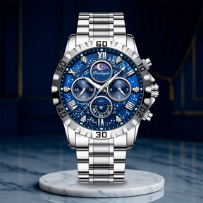 Premium Chronograph Watch with Metal Strap