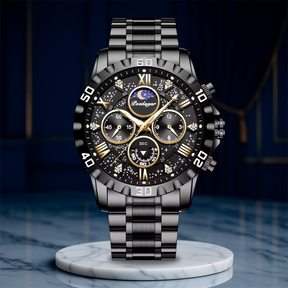 Premium Chronograph Watch with Metal Strap