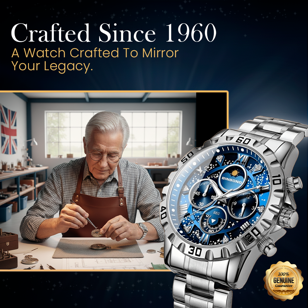 Premium Chronograph Watch with Metal Strap