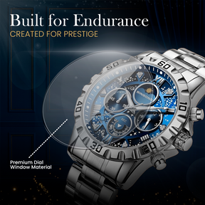 Premium Chronograph Watch with Metal Strap