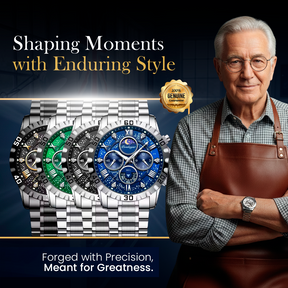 Premium Chronograph Watch with Metal Strap